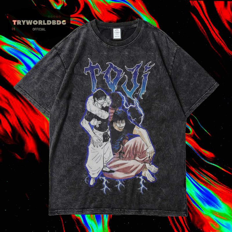 Jual Tryworldbdg Official Toji Kaos Oversized Kaos Washed Stone