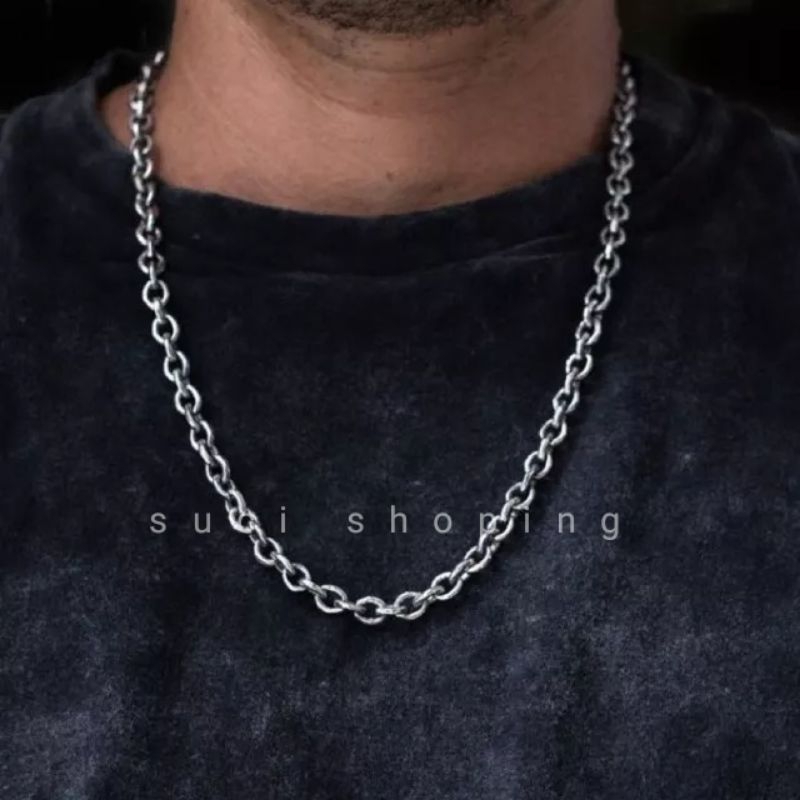 Jual Kalung Titanium Rantai Kapal Anti Karat Pria Dan Wanita Shopee