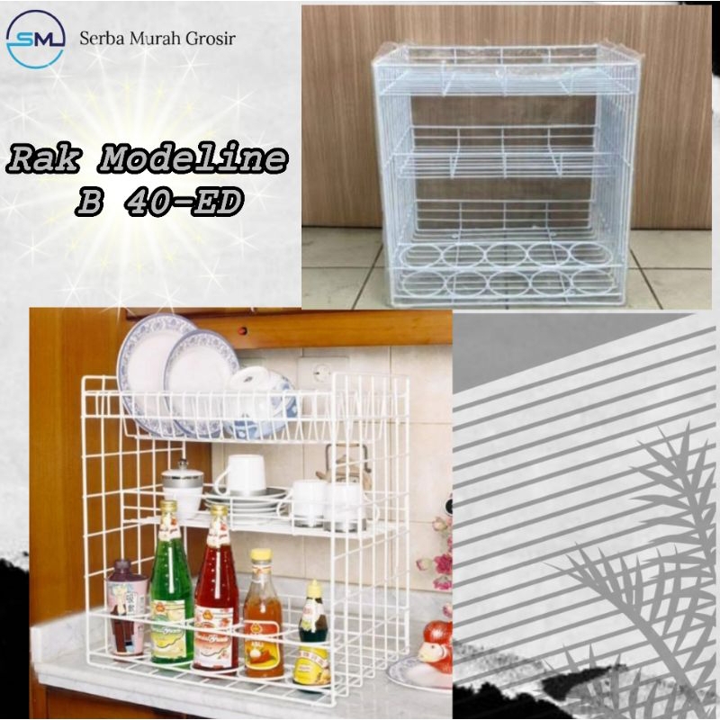 Jual Rak Piring Rak Dapur Rak Besi Modelline B 40 ED Shopee Indonesia