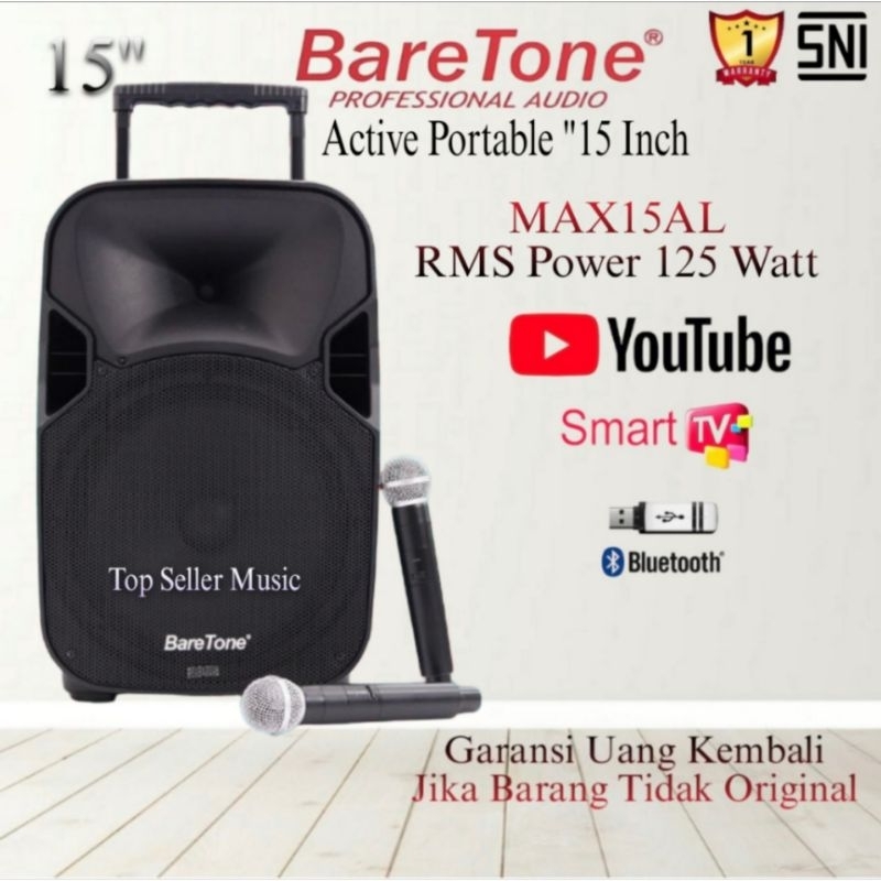 Jual Speaker Aktif Portable Baretone Max Al Original Inch Paket