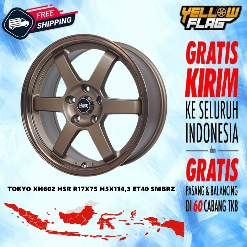 Jual Velg Racing Te37 Ring 17 HSR Tokyo Baut 5x114 3 Velg Mobil HRV