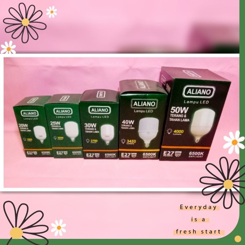 Jual LAMPU LED ALIANO CAPSULE 40W 50W CAHAYA PUTIH Shopee Indonesia