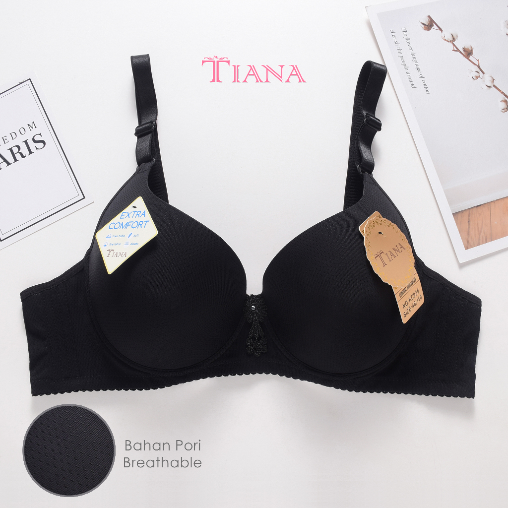 Jual TIANA Push Up Bra JUMBO Cup C Kait 3 Bahan Pori Bra Kawat