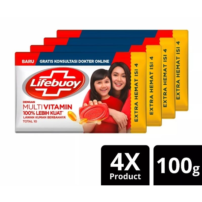 Jual Lifebuoy Sabun Batang All Variant 10 Isi 4 X 100g Shopee Indonesia