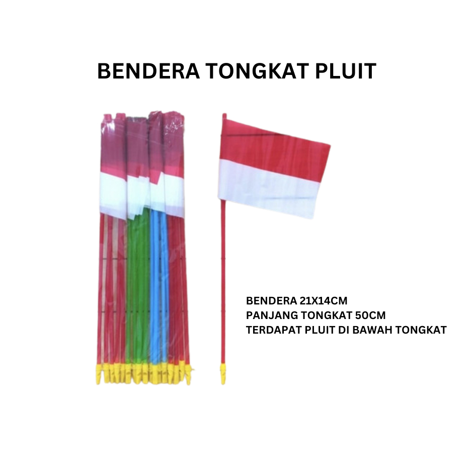 Jual Bendera Plastik Merah Putih Bendera Pawai Kecil Bendera Tangan