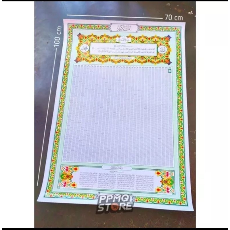 Jual Hiasan Dinding Poster AlQuran POSTER 30 Juz Al Quran Poster Al Qur