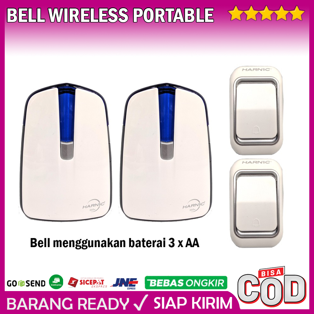 Jual Bell Wireless Portable Channel Bel Dingdong Rumah Ruko Kantor