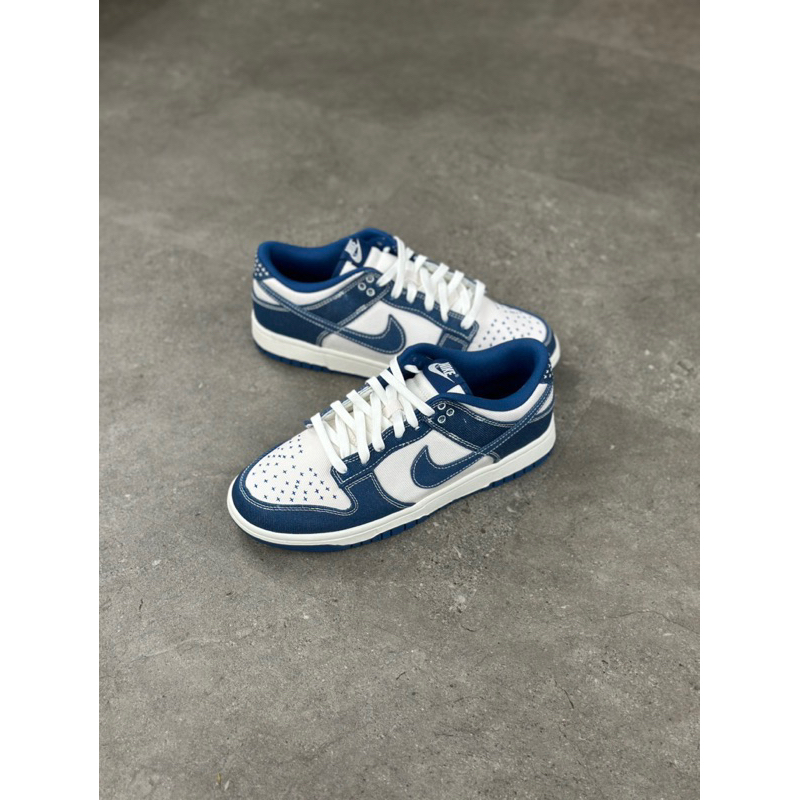 Jual Nike Dunk Low Se Industrial Blue Sashiko Original Shopee