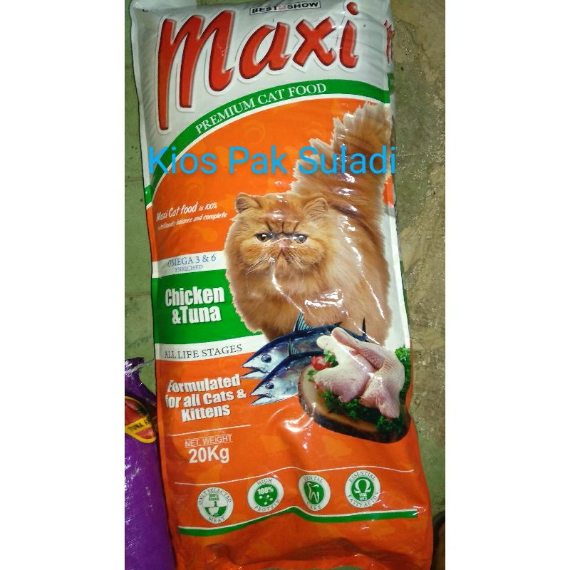 Jual Makanan Kucing Maxi Premium Cat Food Kg Shopee Indonesia