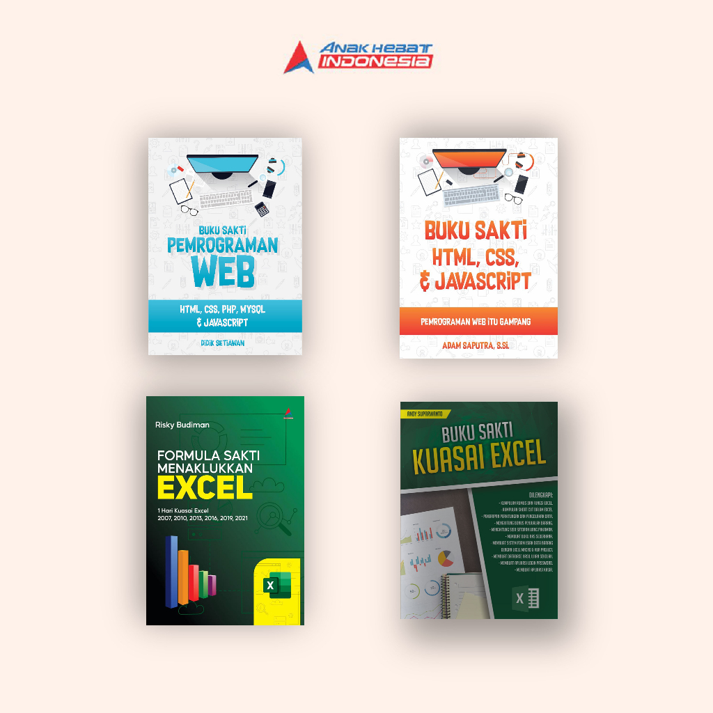 Jual Terlaris Buku Sakti Perograman Web Buku Sakti Kuasai Excel