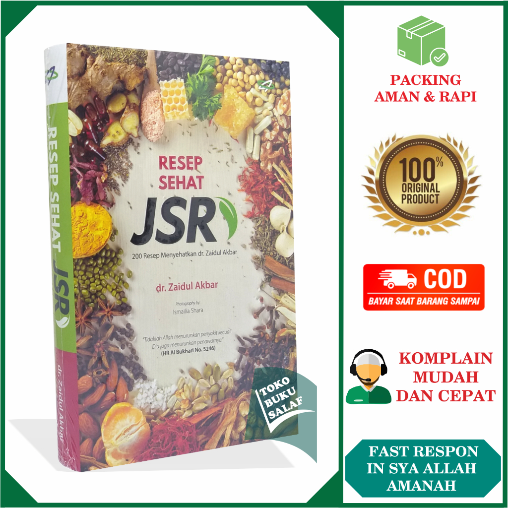 Jual Resep Sehat Jsr Resep Menyehatkan Jurus Sehat Rasulullah Karya