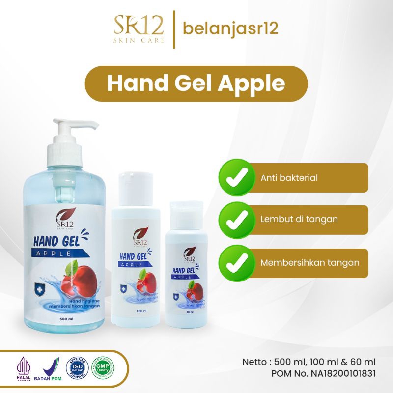 Jual SR12 Hand Sanitizer Gel Apple Antiseptik Shopee Indonesia