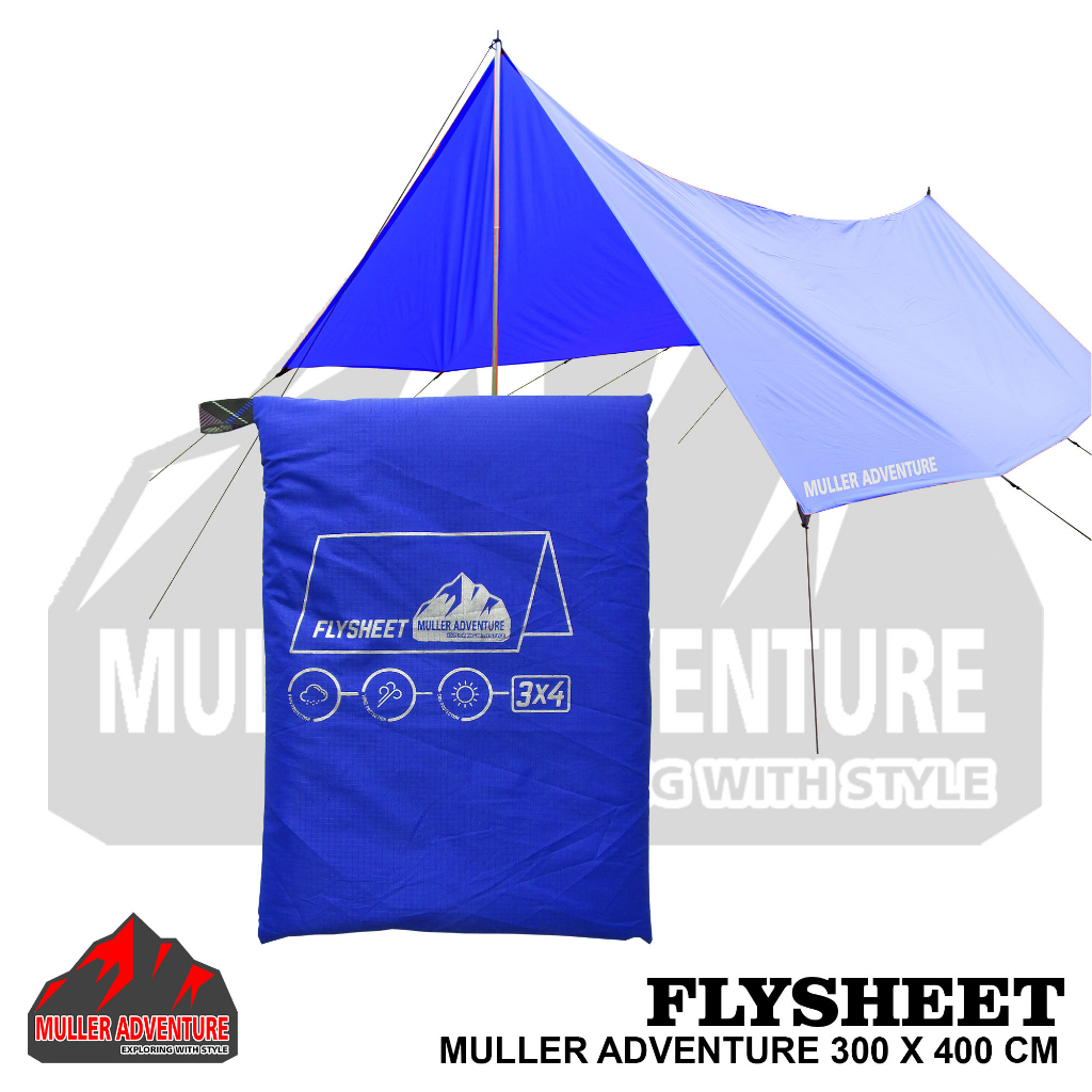 Jual Flysheet Tenda X Cm Muller Adventure Flysheet Waterproof