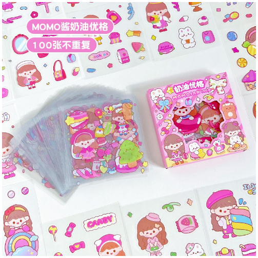 Jual Codstiker Waterproof Sticker Momo Dapat Box Isi Lembar