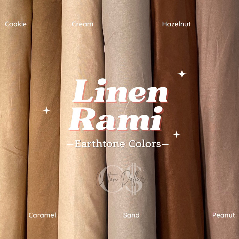 Jual Kain Linen Rami Murah Berkualitas Katun Rami Per Setengah Meter