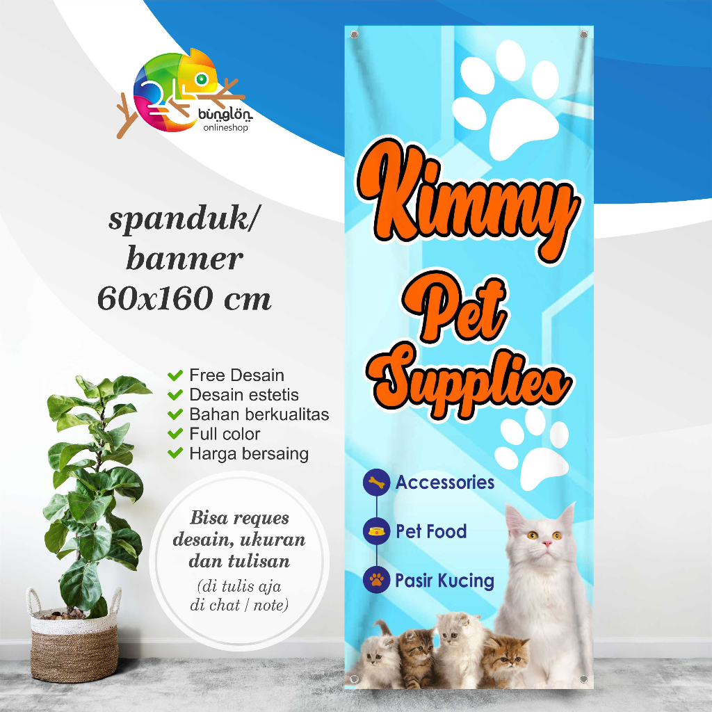 Jual Spanduk Banner X Cm Spanduk Petshop Banner Petshop Spanduk