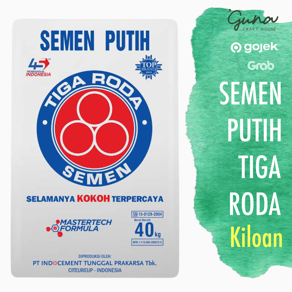 Jual Semen Kiloan Tiga Roda Semen Putih Semen Instant Hitam Kg