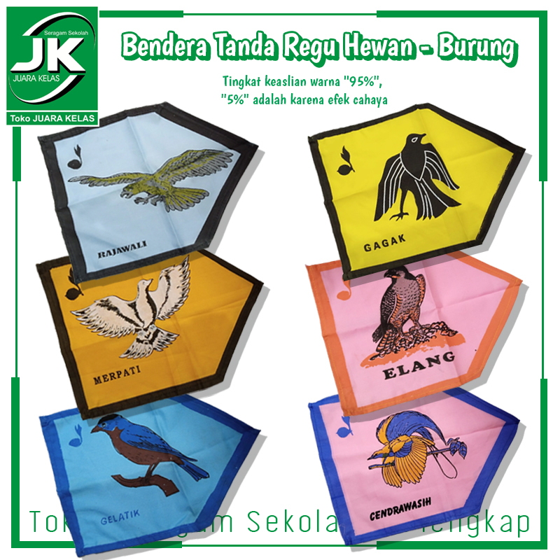 Jual Toko Juara Kelas Bendera Tanda Regu Burung Bendera Burung