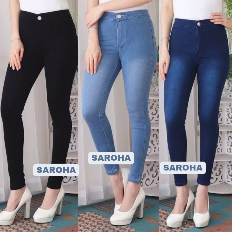 Jual Celana Jeans Wanita Highwaist Jens High Waist Prempuan Hw Pinggang