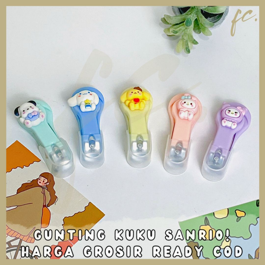 Jual Gunting Kuku Motif Karakter Kartun Sanrio Cartoon Cute Nail