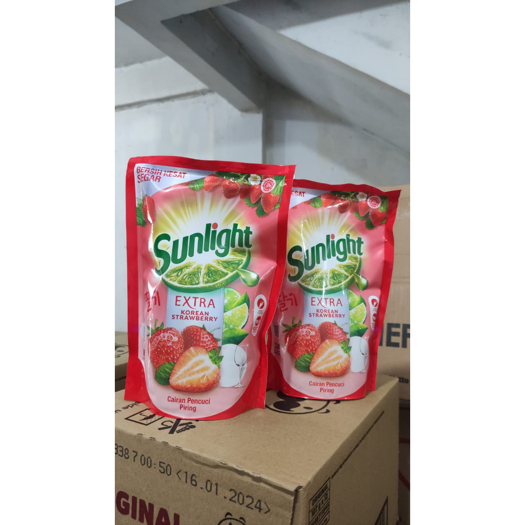 Jual Sunlight Sabun Cuci Piring Korean Strawberry Ml Shopee Indonesia