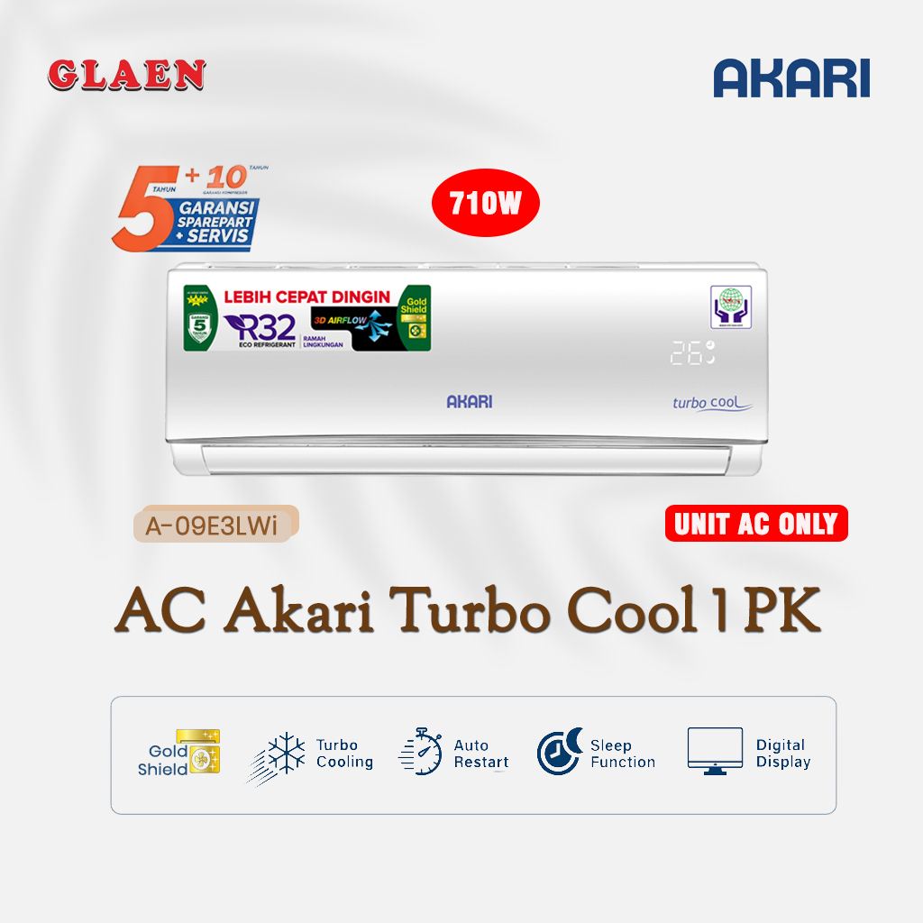 Jual Ac Akari Turbo Cooling Pk A E Lwi K Ac Akari Pk Unit Only