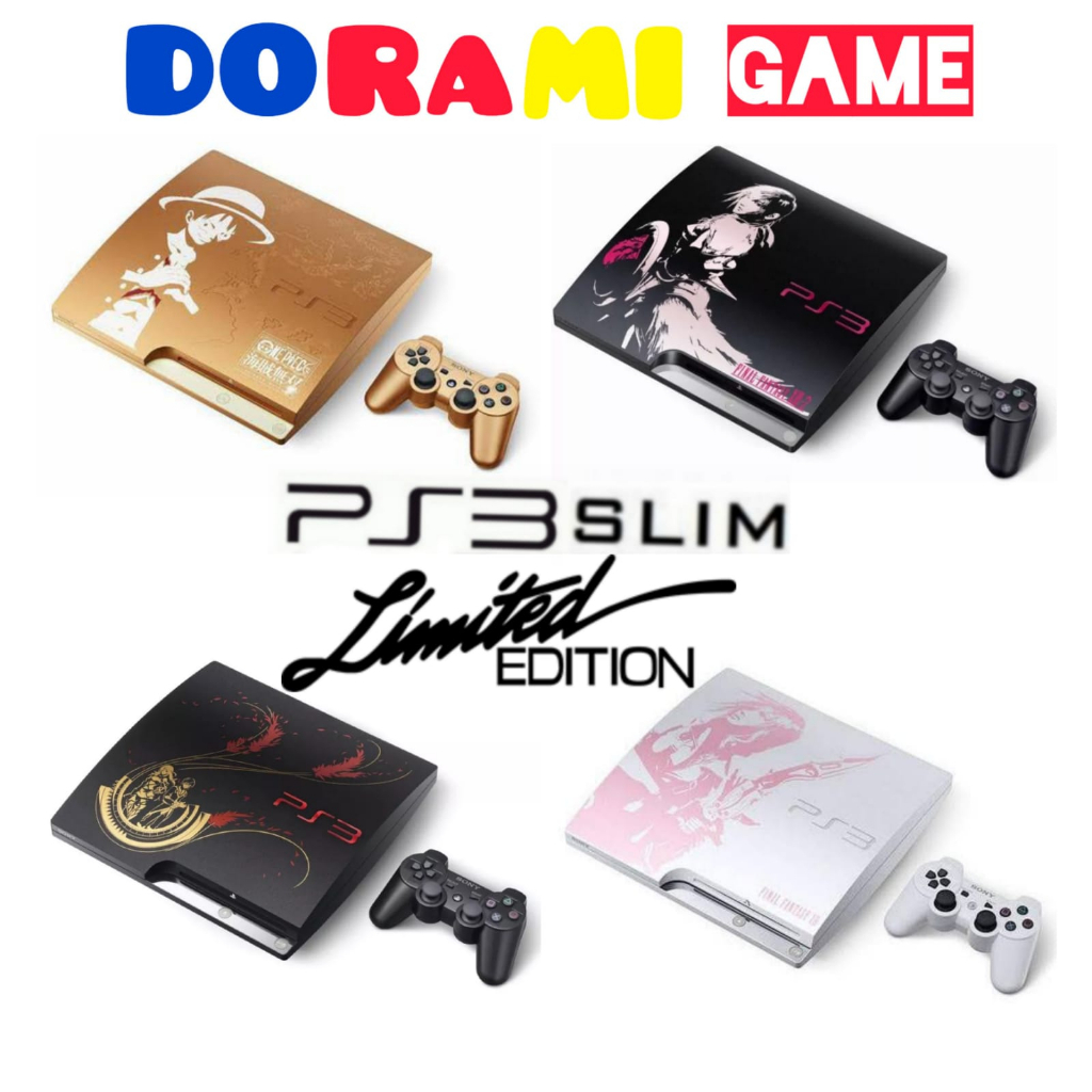 Jual PS3 SLIM LIMITED EDITION 500GB FULL GAME 2 STIK WIRELESS