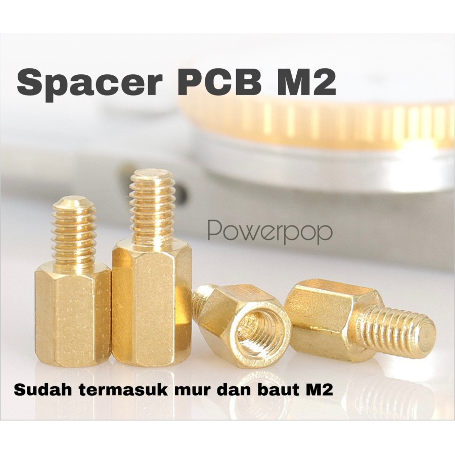 Jual Spacer Kaki Pcb M2 Gold Harga Per 10pcs 0 5cm 1cm 1 5cm Spicer