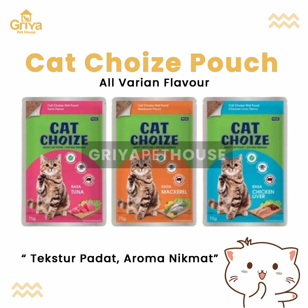 Jual Makanan Kucing Basah Cat Choize Pouch Adult Gr Cat Choize