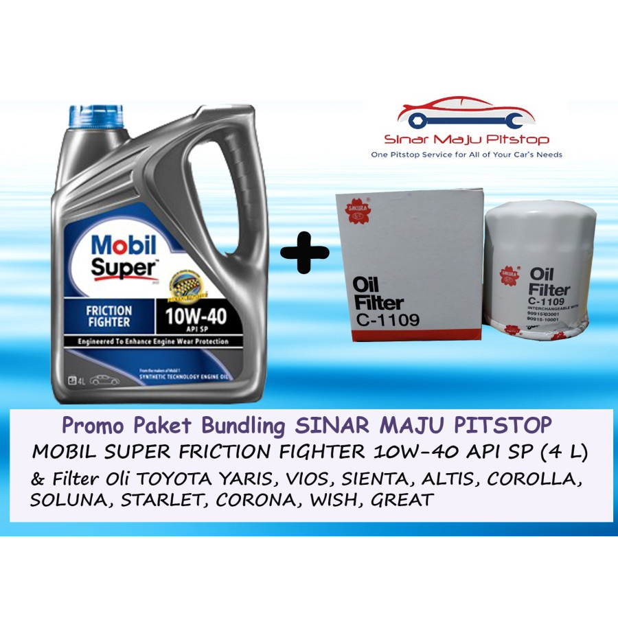 Jual Paket Bundling Oli Exxon Mobil Super Friction Fighter W Api