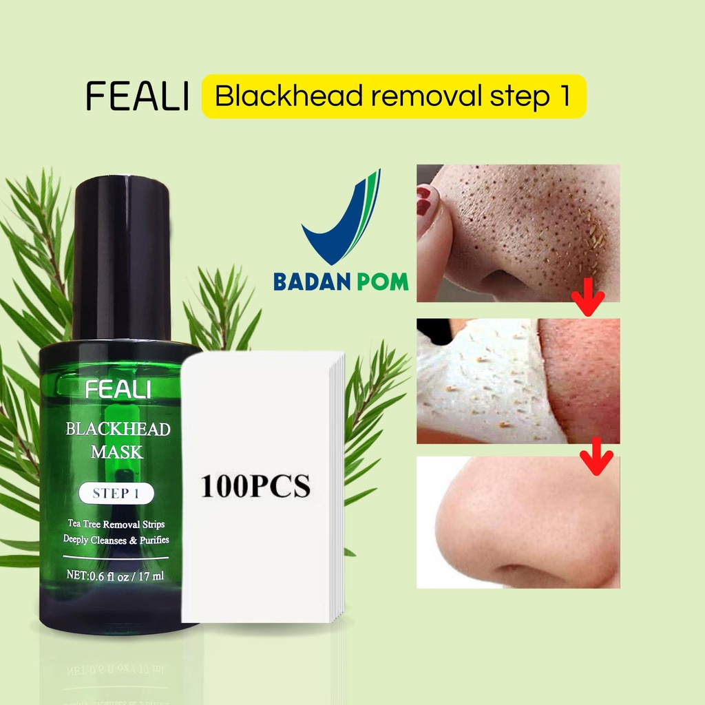 Jual Feali Blackhead Remover Mask Step Peel Off Free Kertas Step