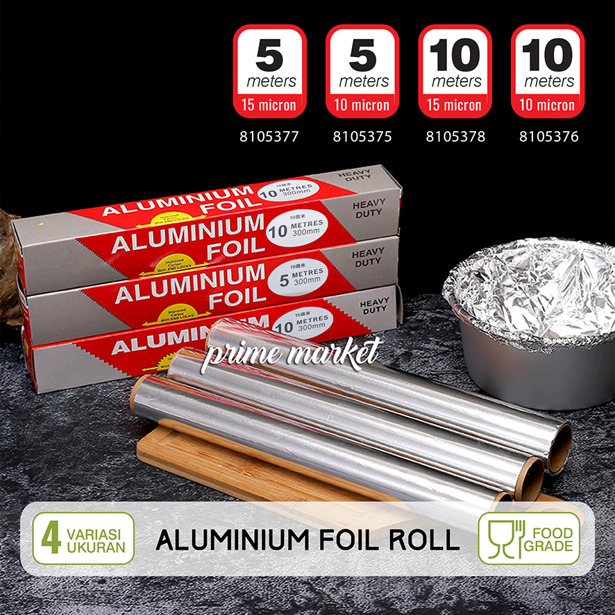 Jual Alumunium Foil Roll Foil Wrap Makanan Kertas Aluminium Foil Untuk