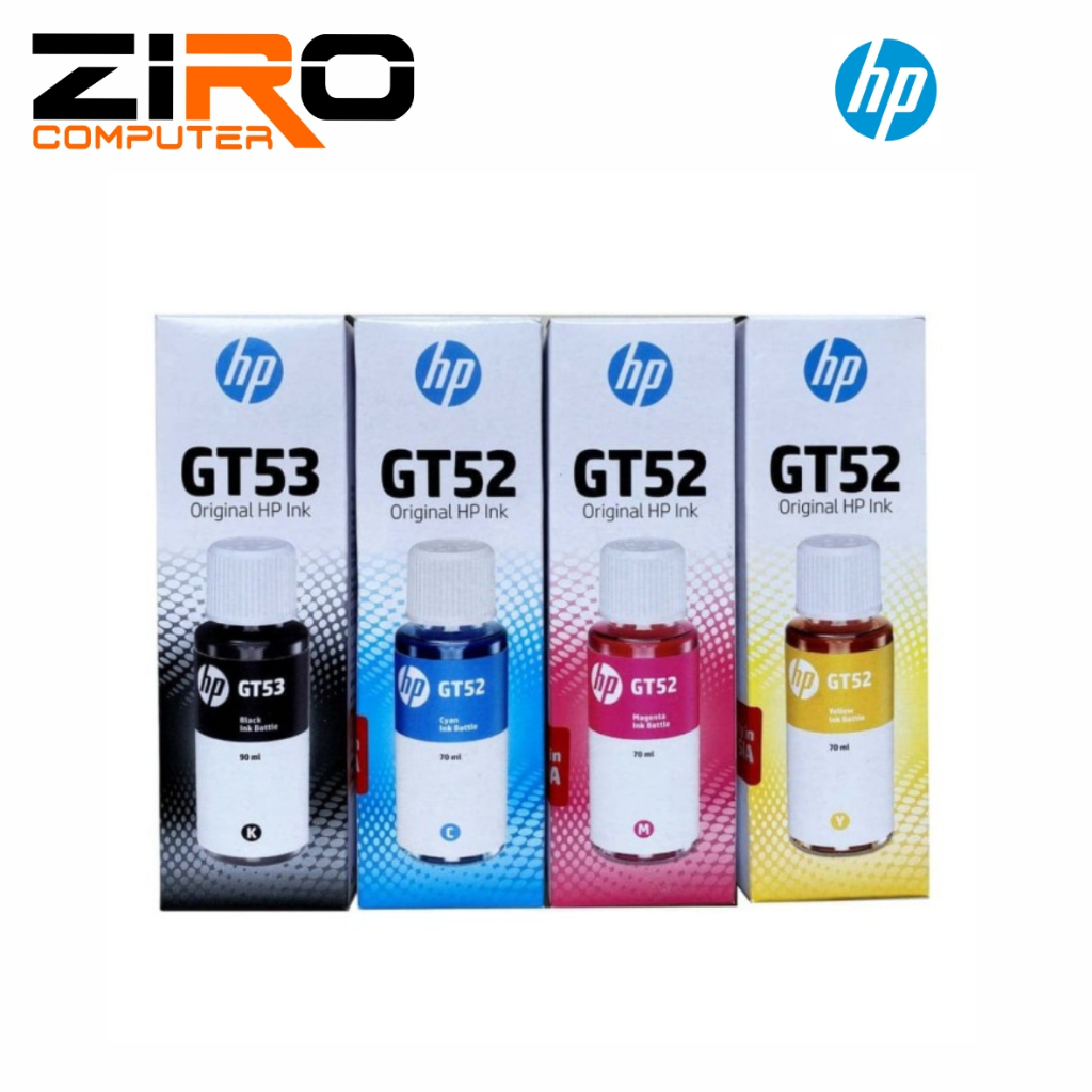 Jual TINTA HP GT 53 GT 52 BLACK CYAN MAGENTA YELLOW ORIGINAL Shopee