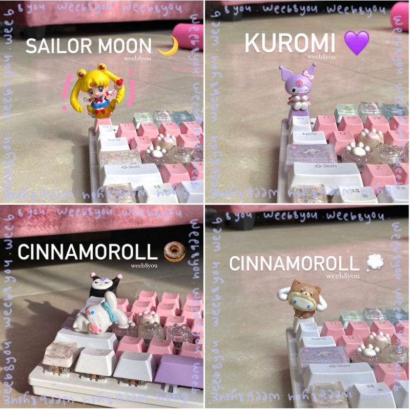 Jual NEW ARRIVAL Sailor Moon Sanrio Kawaii Artisan Keycaps Resin Custom