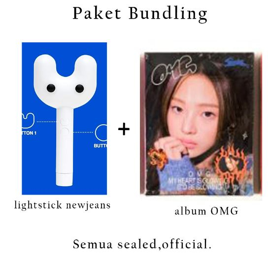 Jual NewJeans OFFICIAL LIGHT STICK LIGHTSTICK Binky Bong Shopee