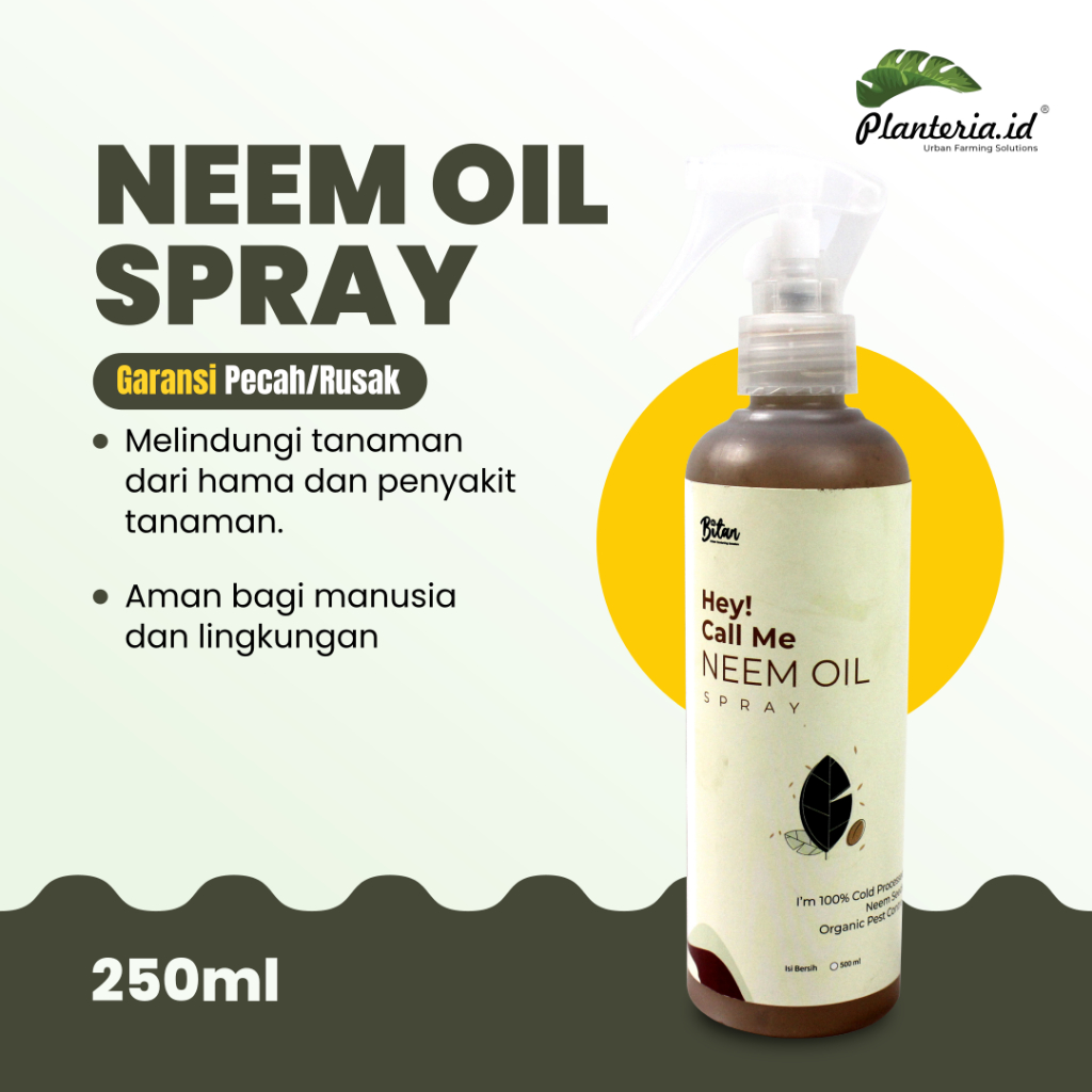 Jual Neem Oil Minyak Mimba Pestisida Organik Spray 250ml Shopee