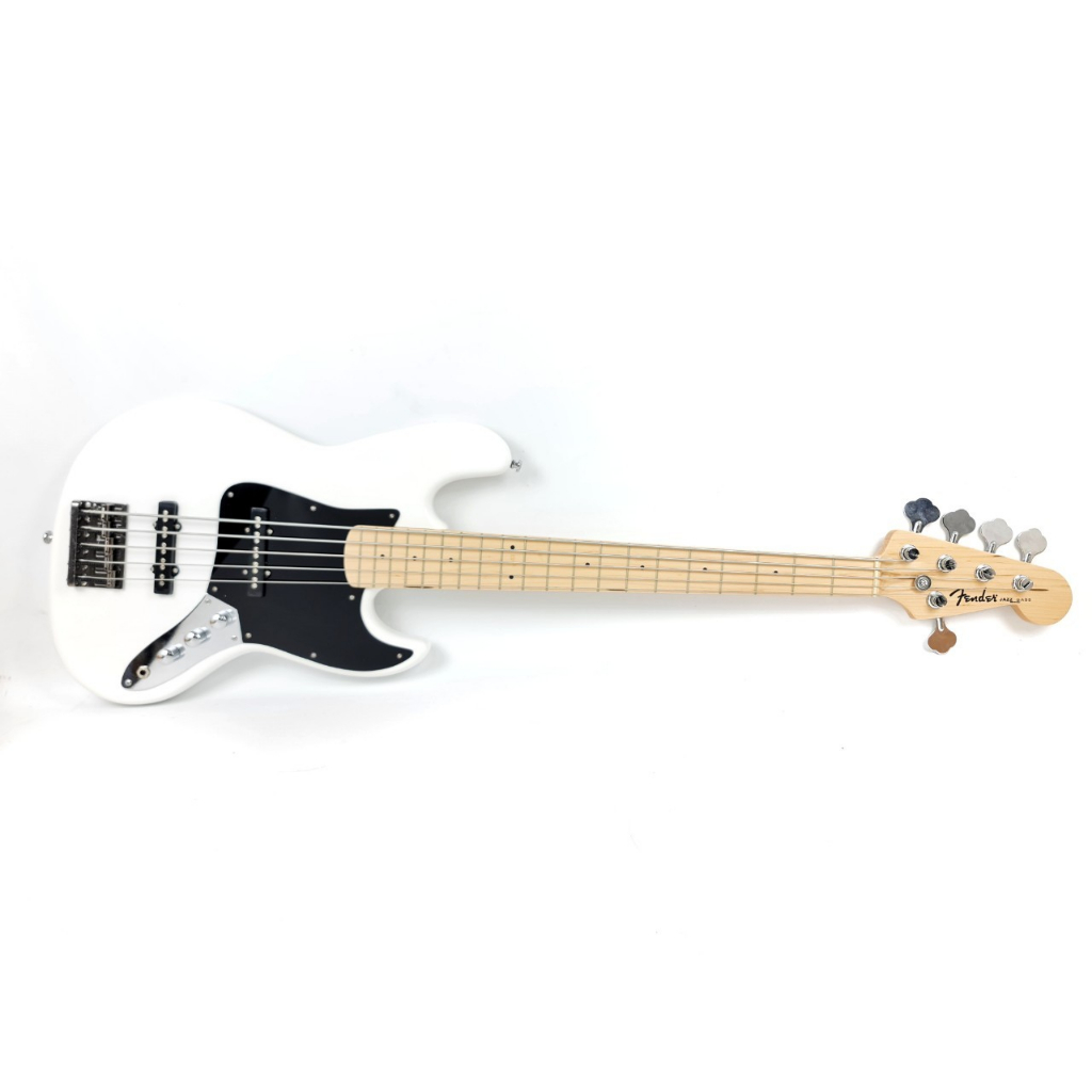 Jual Bass Elektrik Merk Fender Model Jazz Bass Senar 5 Warna Putih