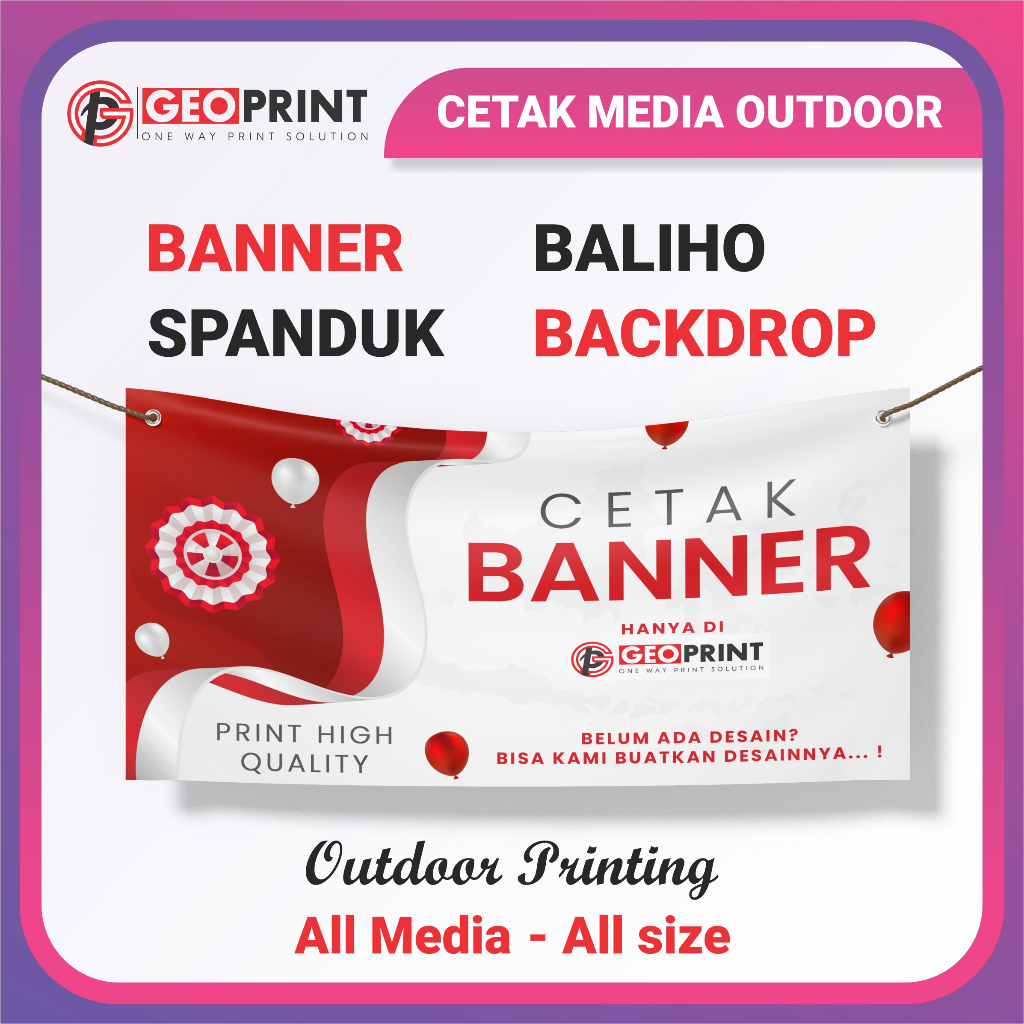 Jual Banner Toko Spanduk Plang Backdrop Flexi Gr Shopee Indonesia