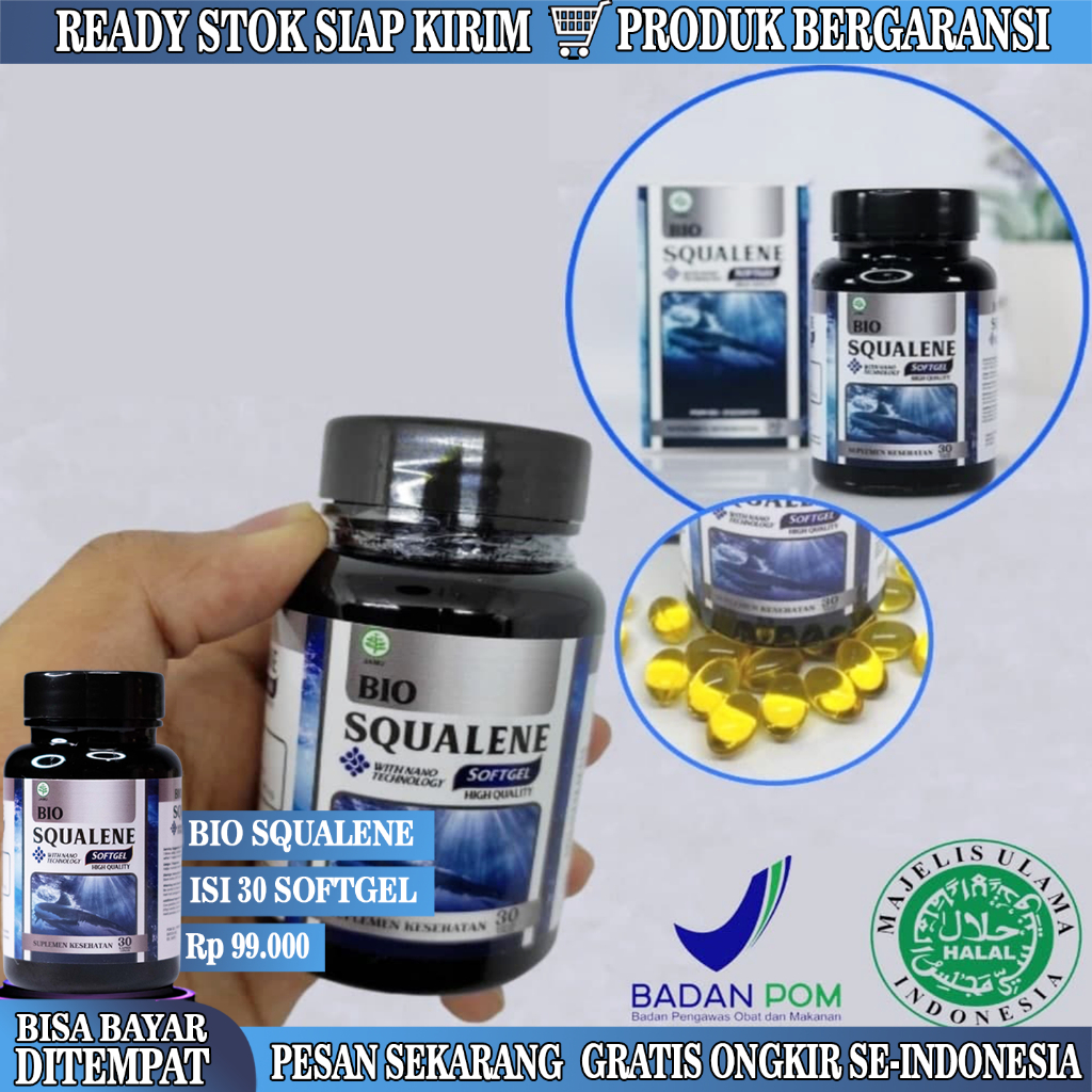 Jual BIO SQUALENE SOFTGEL Vitamin Minyak Hati Ikan Hiu Omega 3 6 9