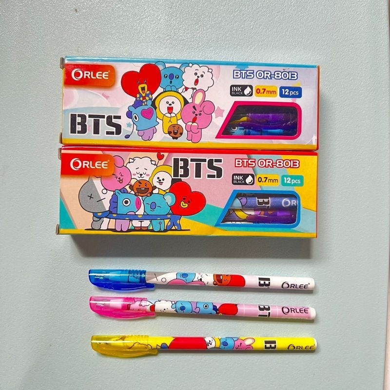 Jual Pulpen Bolpoin Bolpen Ulir Orlee BTS 1 Lusin Isi 12 Pcs