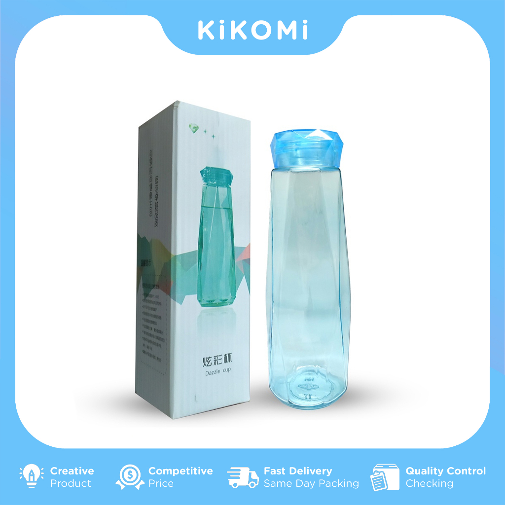 Jual Botol Minum Kaca Kristal Diamond 450ML KK Shopee Indonesia