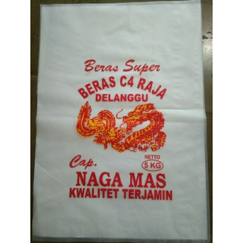 Jual Plastik Beras Isi 100 Cap Naga Mas Kemasan 5 Kg Shopee Indonesia