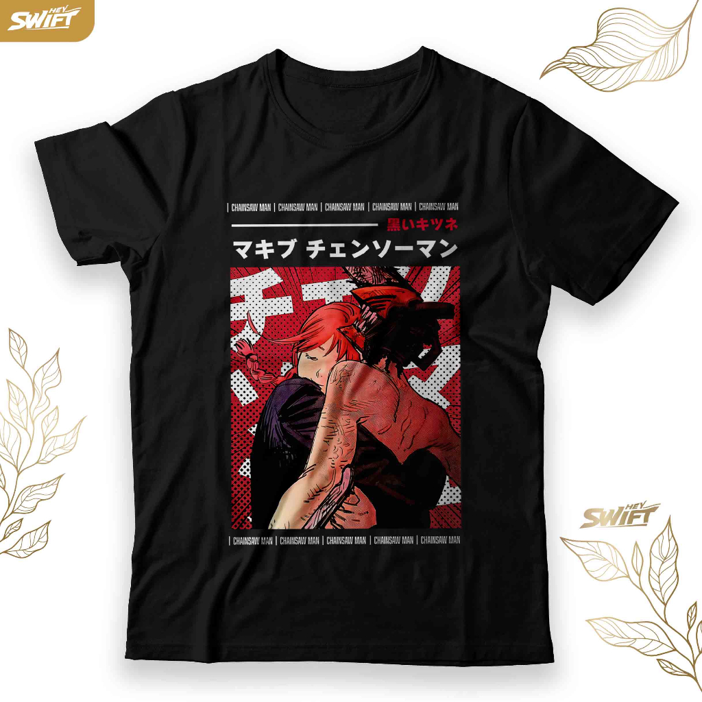 Jual KAOS Chainsaw Man Anime Makima Denji Chainsawman TSHIRT BAJU