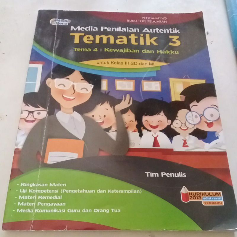 Jual Buku Media Penilaian Autentik Tematik 3 Tema 4 Kewajiban Dan Hakku