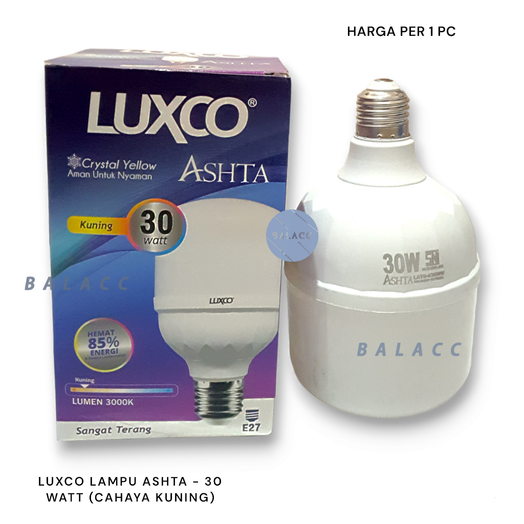 Jual Lampu Led Luxco Ashta Watt W Kuning Shopee Indonesia