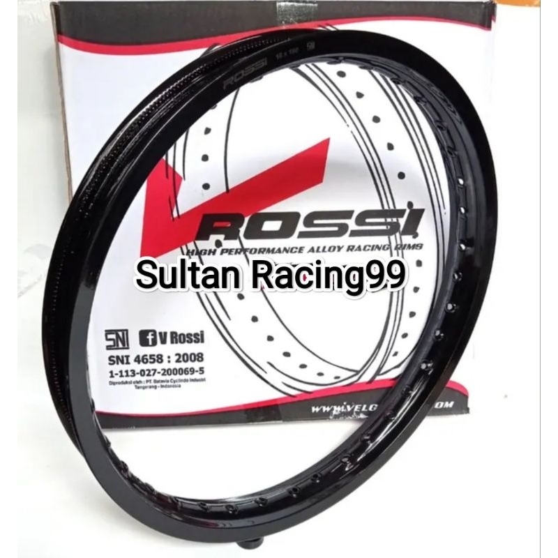 Jual Velg Rossi Wm Ring X Hitam Glossy Silver Biru