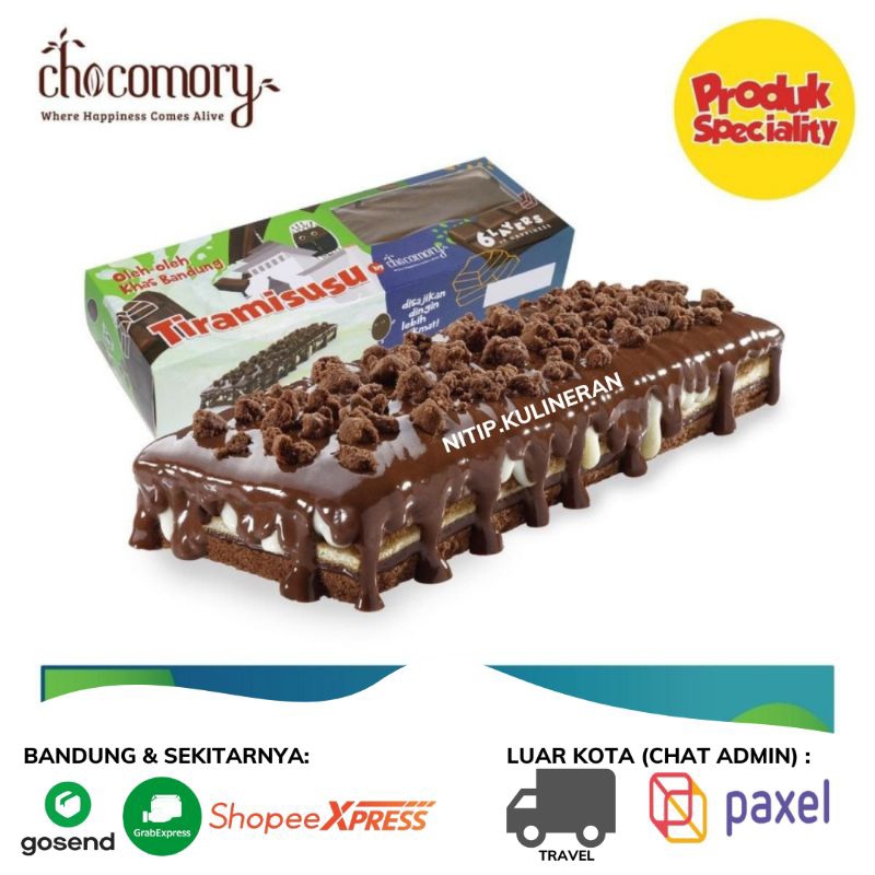 Jual TIRAMISUSU BY CHOCOMORY DESSERT BOX COKLAT OLEH OLEH SOMBONG