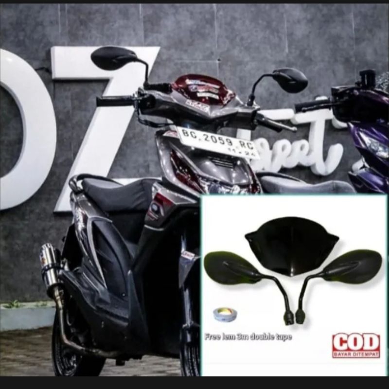 Jual Paket Spion X Variasi Plus Visor Windshield Kaca Spion Plus Visor