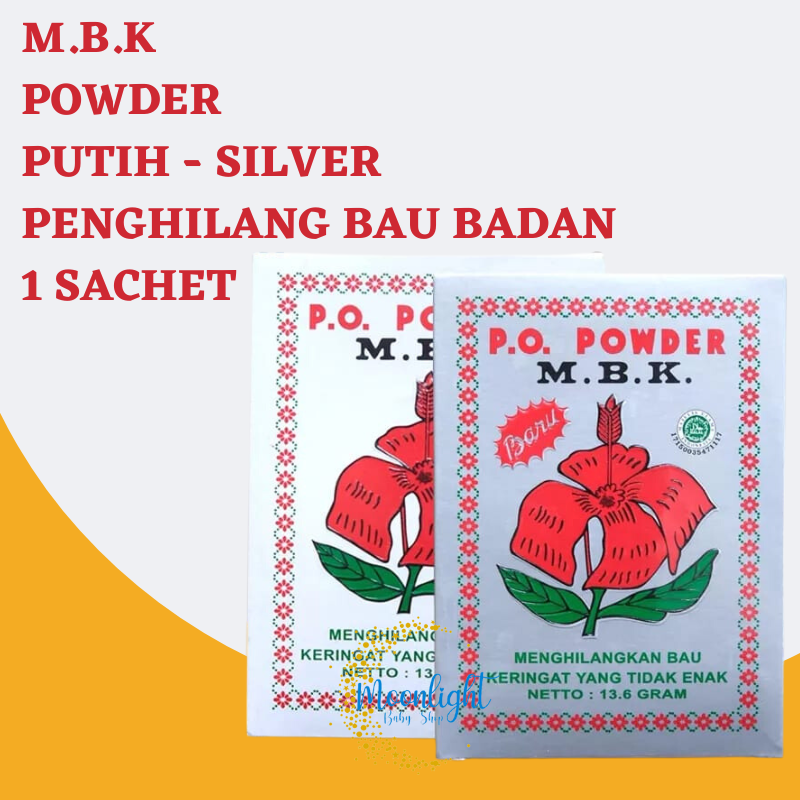 Jual Mbk Bedak Sachet Gr Putih Silver M B K Powder Shopee Indonesia