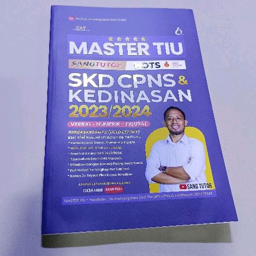 Jual BUKU MASTER TIU SKD CPNS DAN KEDINASAN 2023 2024 Sang Tutor Hots